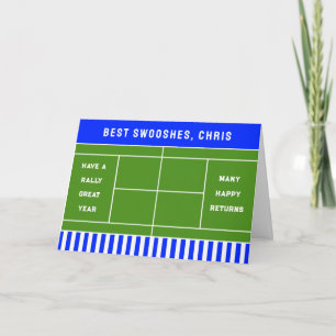 Tennis Geburtstag Karte