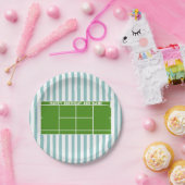 Tennis-Geburtstag Pappteller (Party)