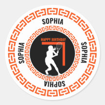 Tennis Geburtstag, Tennis Mädchen Spielerin