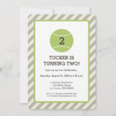 Tennis-Geburtstags-Party Einladung (Vorderseite)