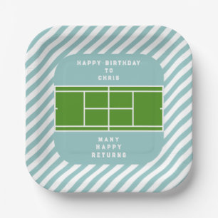 Tennis-Geburtstagsfeier Pappteller