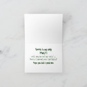 Tennis-Geburtstagskarte Karte (Innenseite)