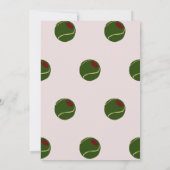 Tennis-Geburtstagsparty Einladung (Rückseite)