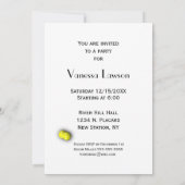 Tennis Geburtstagsparty Einladung mit UAWG (Rückseite)