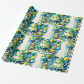 Tennis Geburtstagsparty für Tennis-Player Geschenkpapier (Ungerollt)