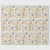 Tennis Geburtstagsparty für Tennis-Player Geschenkpapier (Flach)