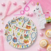 Tennis Geburtstagsparty für Tennis Player Pappteller (Party)