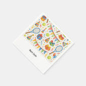 Tennis Geburtstagsparty für Tennis Player Serviette (Ecke)