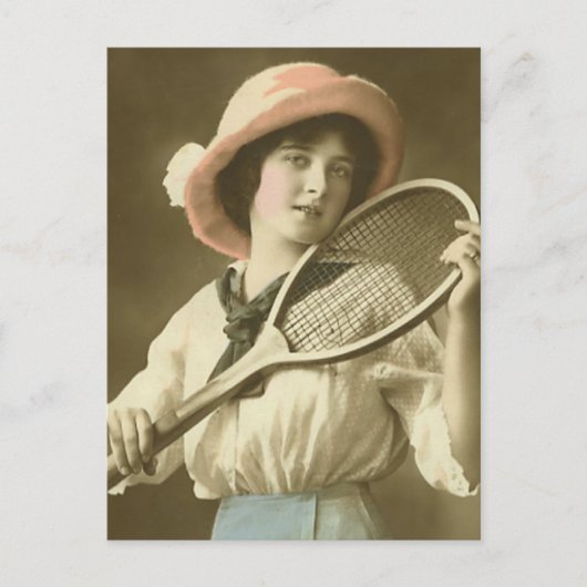 Tennis gefällig postkarte (Vorderseite)