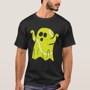 Tennis Geist Trick Or Treat Lustiges Halloween Ten T-Shirt
