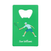 Tennis Geldbeutel Flaschenöffner (Vorderseite)