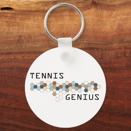 Tennis Genius Schlüsselanhänger (Vorderseite)