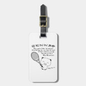 Tennis Gepäckanhänger (Vorderseite vertikal)