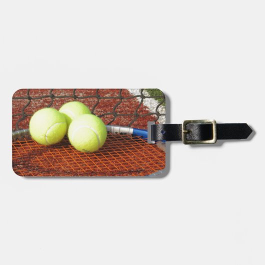 Tennis Gepäckanhänger (Vorderseite horizontal)