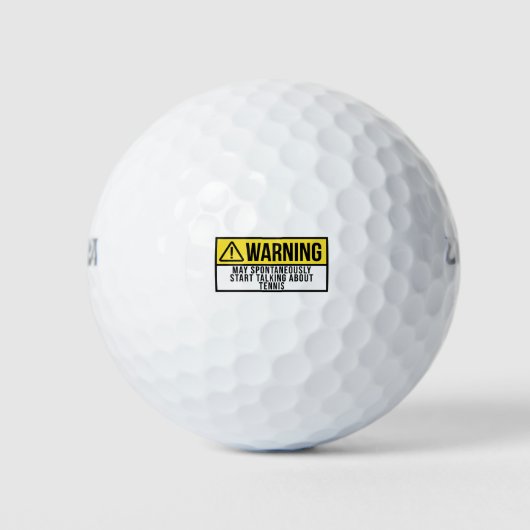 Tennis-Geschenk - Tennis-Player Sonniges Sprichwor Golfball (Vorderseite)