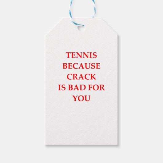 Tennis Geschenkanhänger (Vorderseite)