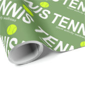 Tennis Geschenkpapier (Rolleneckpunkt)