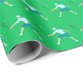 Tennis Geschenkpapier (Rolleneckpunkt)