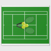 Tennis Geschenkpapier (Flach)