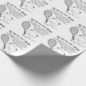Tennis Geschenkpapier (Ecke)