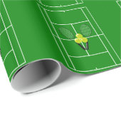 Tennis Geschenkpapier (Rolleneckpunkt)