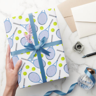 Tennis-Geschenkpapier, Schläger und Ball-Geschenkv Geschenkpapier