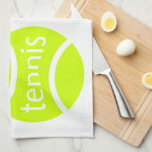 Tennis Geschirrtuch (Viertel Falte)