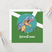 Tennis Get Well Karte (Vorderseite/Rückseite Beispiel)