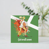 Tennis Get Well Karte (Stehend Vorderseite)