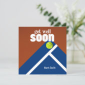 Tennis Get Well Karte (Stehend Vorderseite)