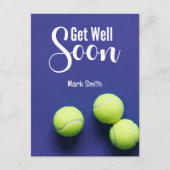 Tennis Get Well Postkarte (Vorderseite)