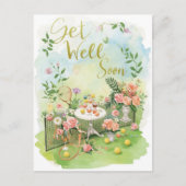 Tennis Get Well Soon Postkarte (Vorderseite)
