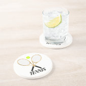 Tennis Getränkeuntersetzer (Seite)