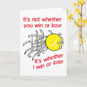 Tennis gewinnen oder verlieren karte (Gelbe Blume)