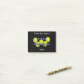 Tennis gibt meine Bälle nicht zurück, Post-it Klebezettel (Auf Schreibtisch)