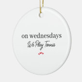 Tennis Gift for Player Doubles Partner Coach Keramik Ornament (Links)