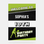 Tennis Girl Player Birthday Acrylschild (Vorderseite)