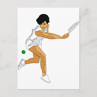 Tennis Girl Postkarte