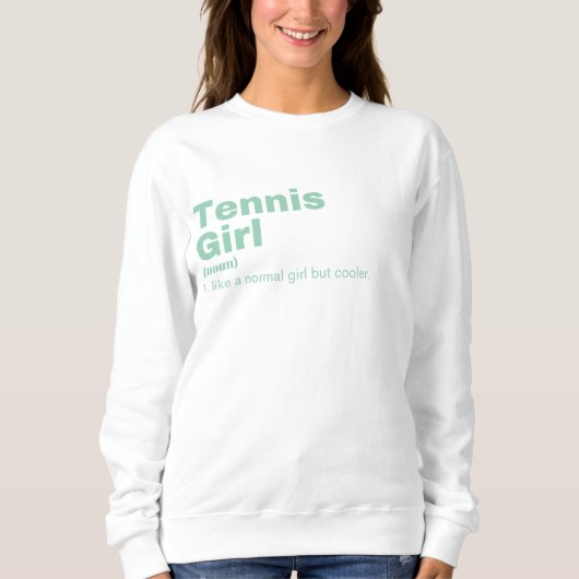 Tennis Girl - Tennis Sweatshirt (Vorderseite)