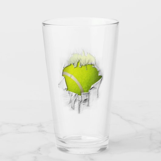 Tennis Glas (Rückseite)