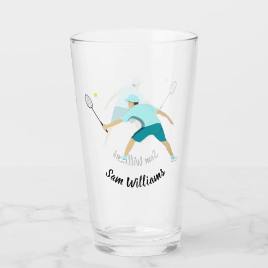 Tennis Glas (Rückseite)