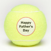 Tennis glücklicher Vater-Tag Tennisbälle (Vorderseite)