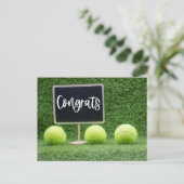 Tennis Glückwunsch für den Spieler ] Postkarte (Stehend Vorderseite)