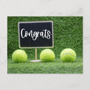Tennis Glückwunsch für Spieler  ] Postkarte