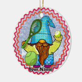 Tennis-Gnome Keramik Ornament (Links)
