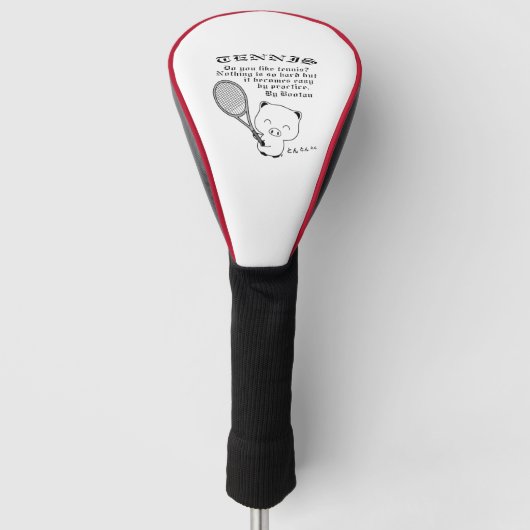 Tennis Golf Headcover (Vorderseite)
