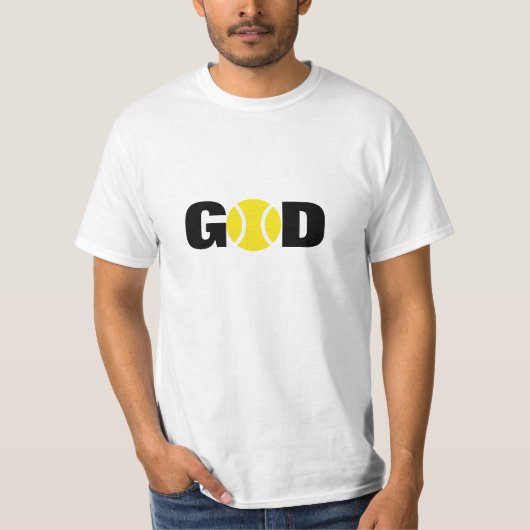 Tennis-Gott-T - Shirt (Vorderseite)