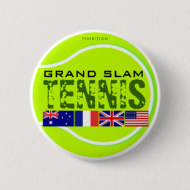 Tennis-Grand Slam-Knopf Button
