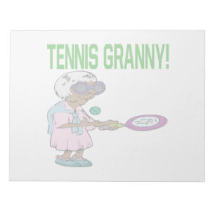 Tennis Granny Notizblock
