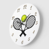 Tennis Große Wanduhr (Winkel)